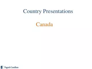 Country Presentations