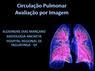 circula o pulmonar avalia o por imagem