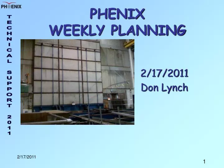 phenix weekly planning