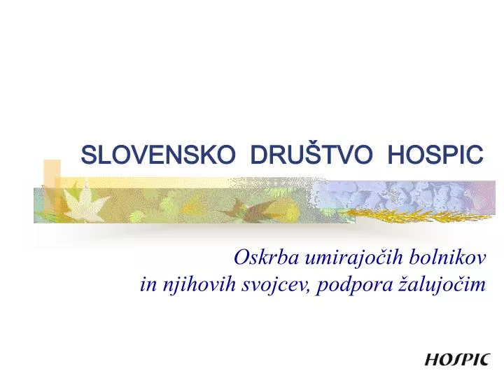 slovensko dru tvo hospic
