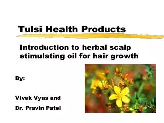 Tulsi Health Products