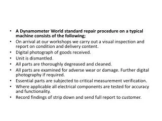 Find Best Dynamometer repair services
