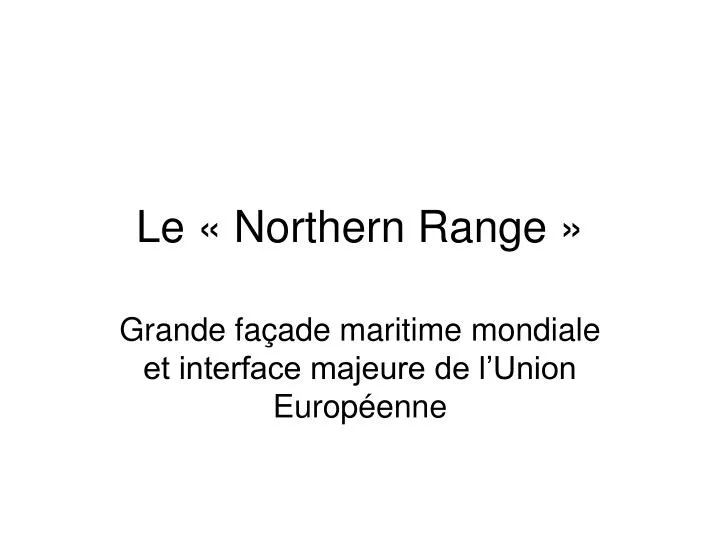 le northern range