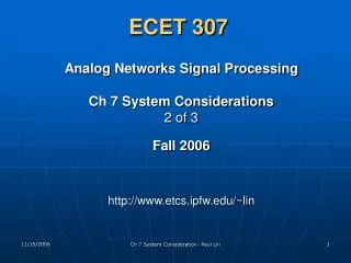 ECET 307