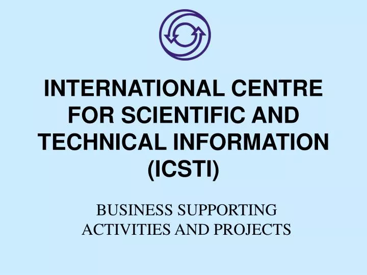 international centre for scientific and technical information icsti