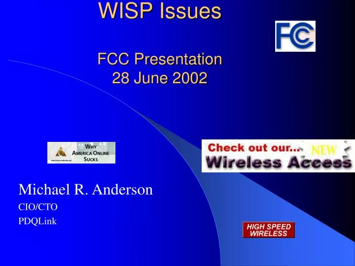 wisp issues fcc presentation 28 june 2002