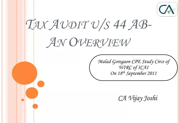 tax audit u s 44 ab an overview