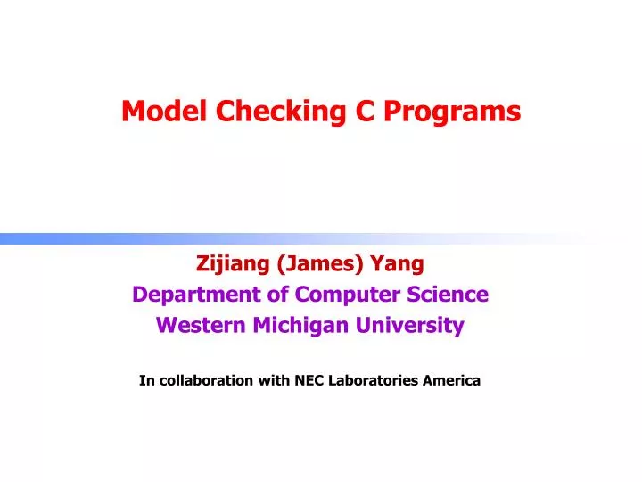 model checking c programs