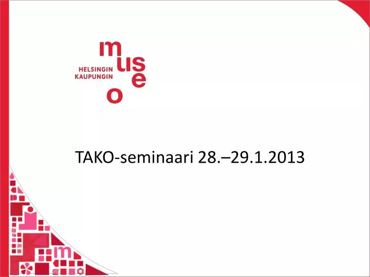 tako seminaari 28 29 1 2013