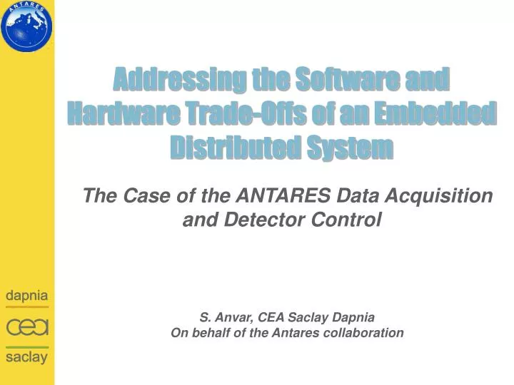 addressing the software and hardware trade offs of an embedded distributed system