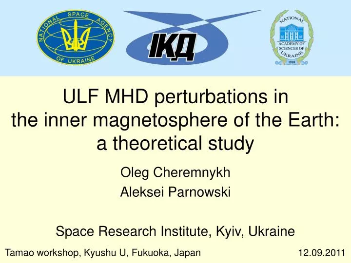 ulf mhd perturbations in the inner magnetosphere of the earth a theoretical study