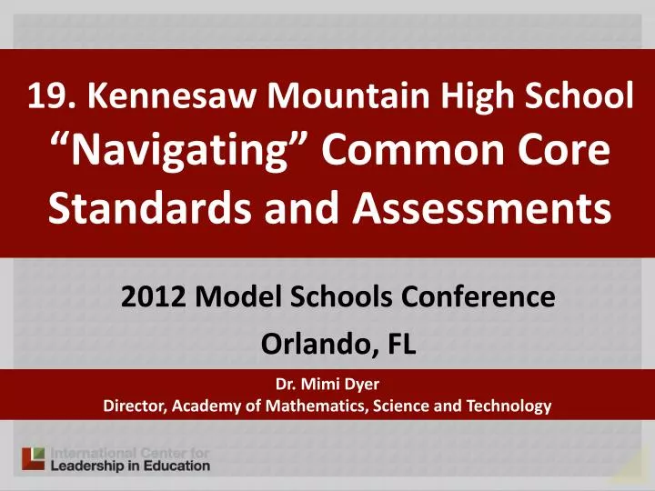 19 kennesaw mountain high school navigating common core standards and assessments