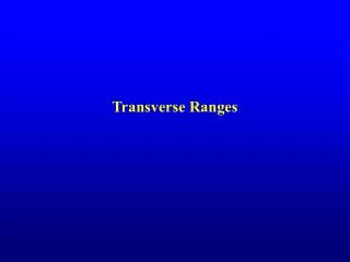 Transverse Ranges