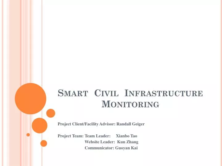 smart civil infrastructure monitoring