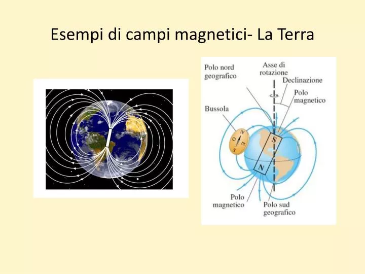 esempi di campi magnetici la terra