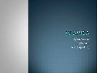 mi amica