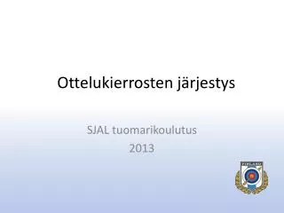 ottelukierrosten j rjestys