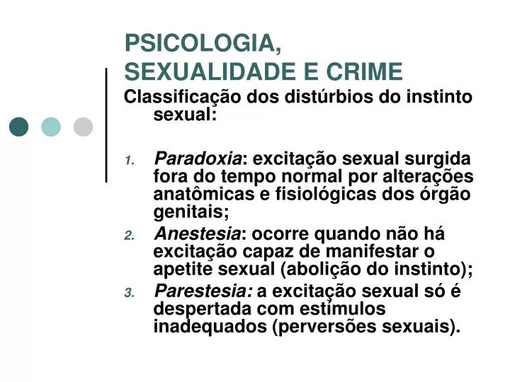 psicologia sexualidade e crime