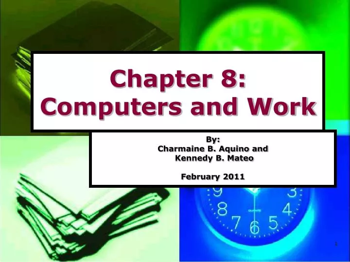 chapter 8 computers and work