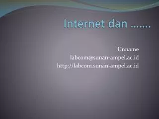 internet dan