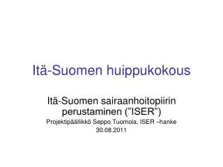 it suomen huippukokous