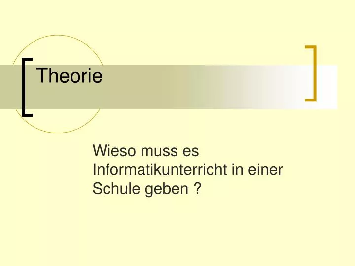 theorie