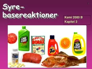 syre basereaktioner