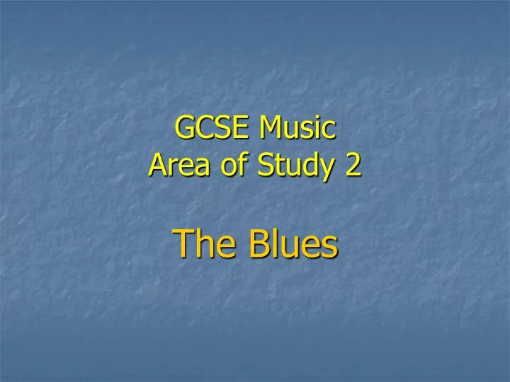 gcse music area of study 2