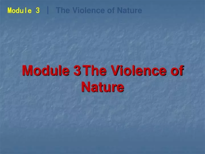 dissertation violence nature