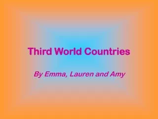 Third World Countries