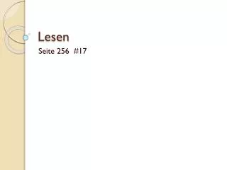 lesen