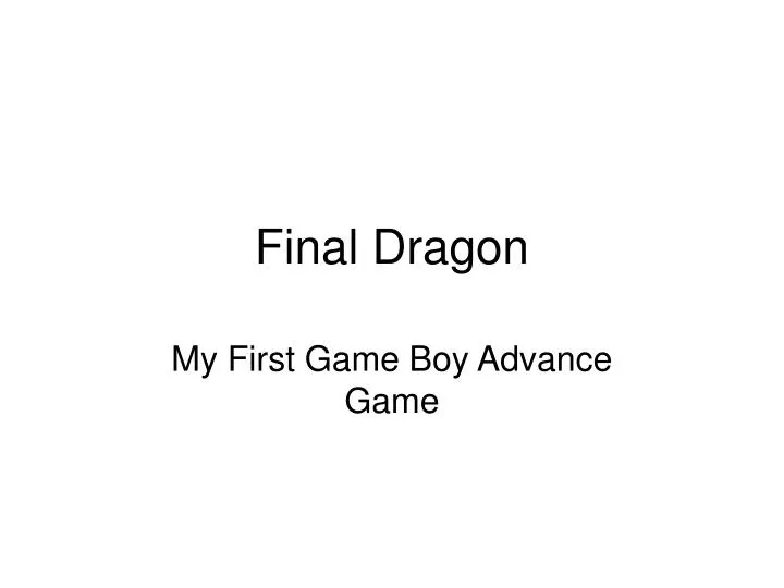 final dragon