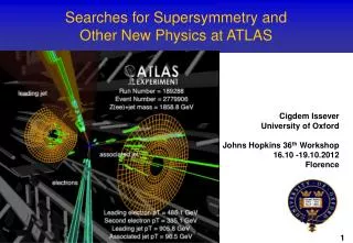 Searches for Supersymmetry and Other New Physics at ATLAS