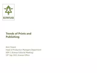 trends of prints and publishing