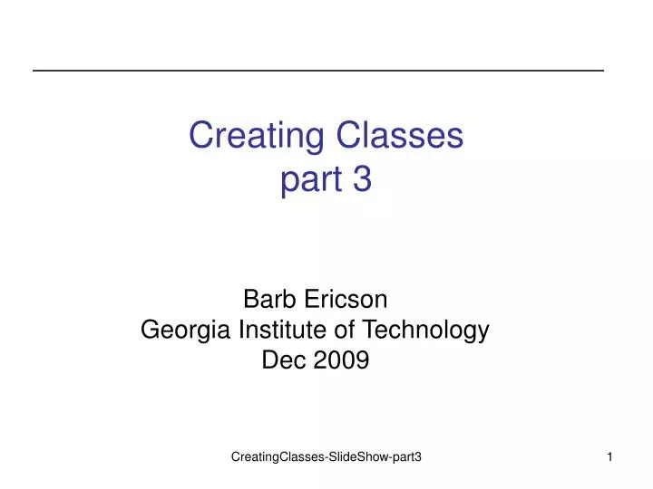 creating classes part 3