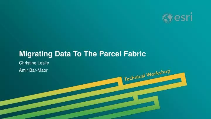 migrating data to the parcel fabric