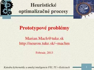 heuristick optimaliza n procesy