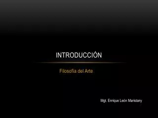 introducci n