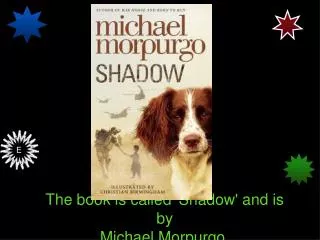 The book is called 'Shadow' and is by Michael Morpurgo.