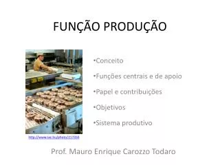 fun o produ o
