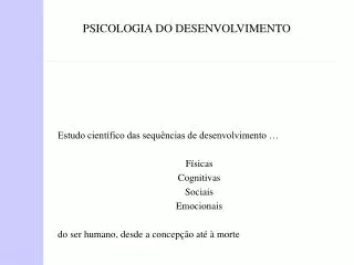 psicologia do desenvolvimento