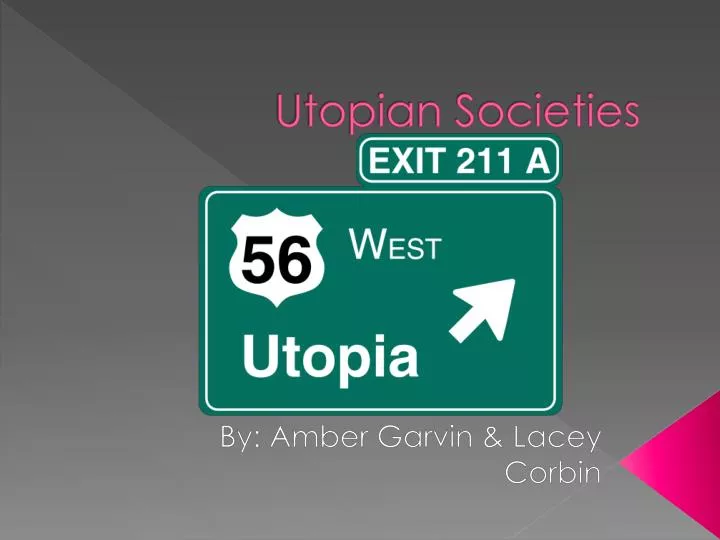 utopian societies