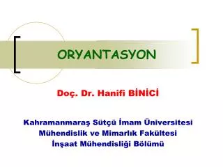 oryantasyon