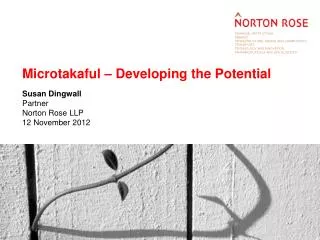 Microtakaful – Developing the Potential