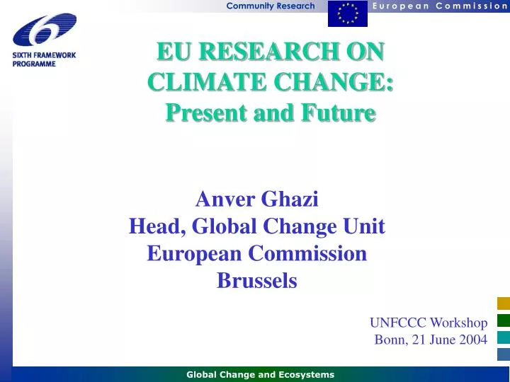 eu research on climate change present and future
