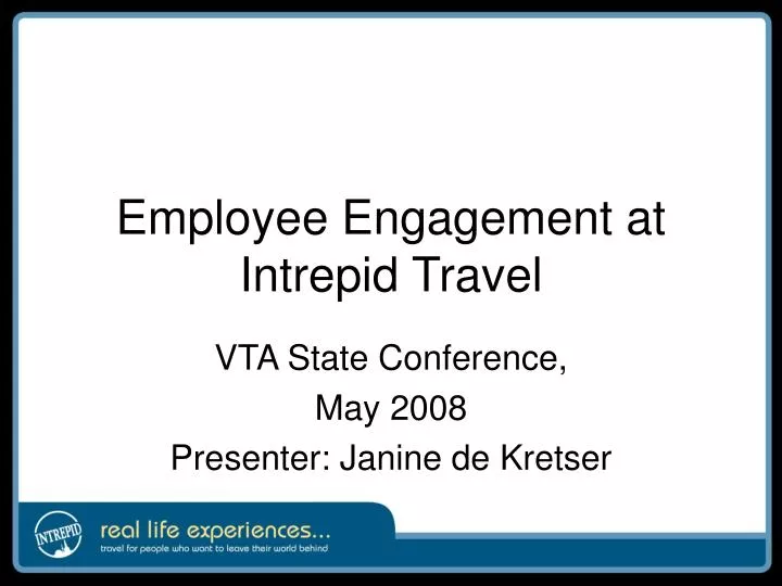 employee engagement at intrepid travel