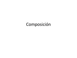 c omposici n