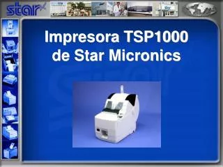 impresora tsp1000 de star micronics