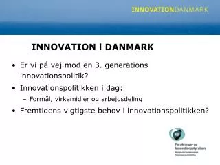 innovation i danmark