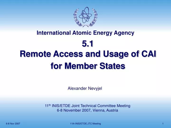 5 1 remote access and usage of cai for member states